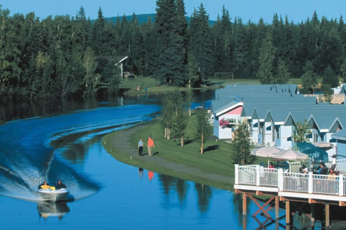 Chena River front cottages